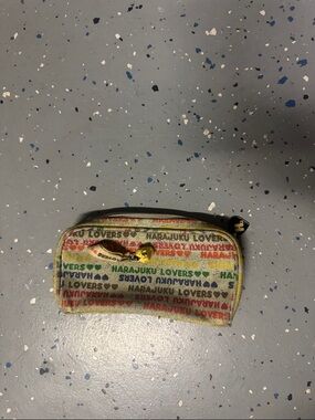 Harajuku Lovers Rainbow Logo Cosmetic Pouch - Multicolor